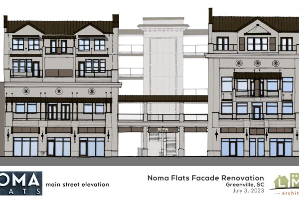 Facade Rendering_Noma Flats_GreenvilleSC